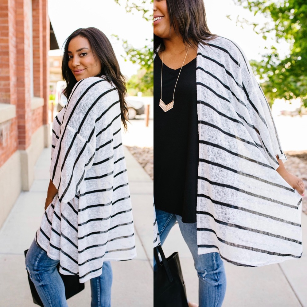 LAST ONE❗️Knit Perfect Striped Cardigan - Picture 5 of 6